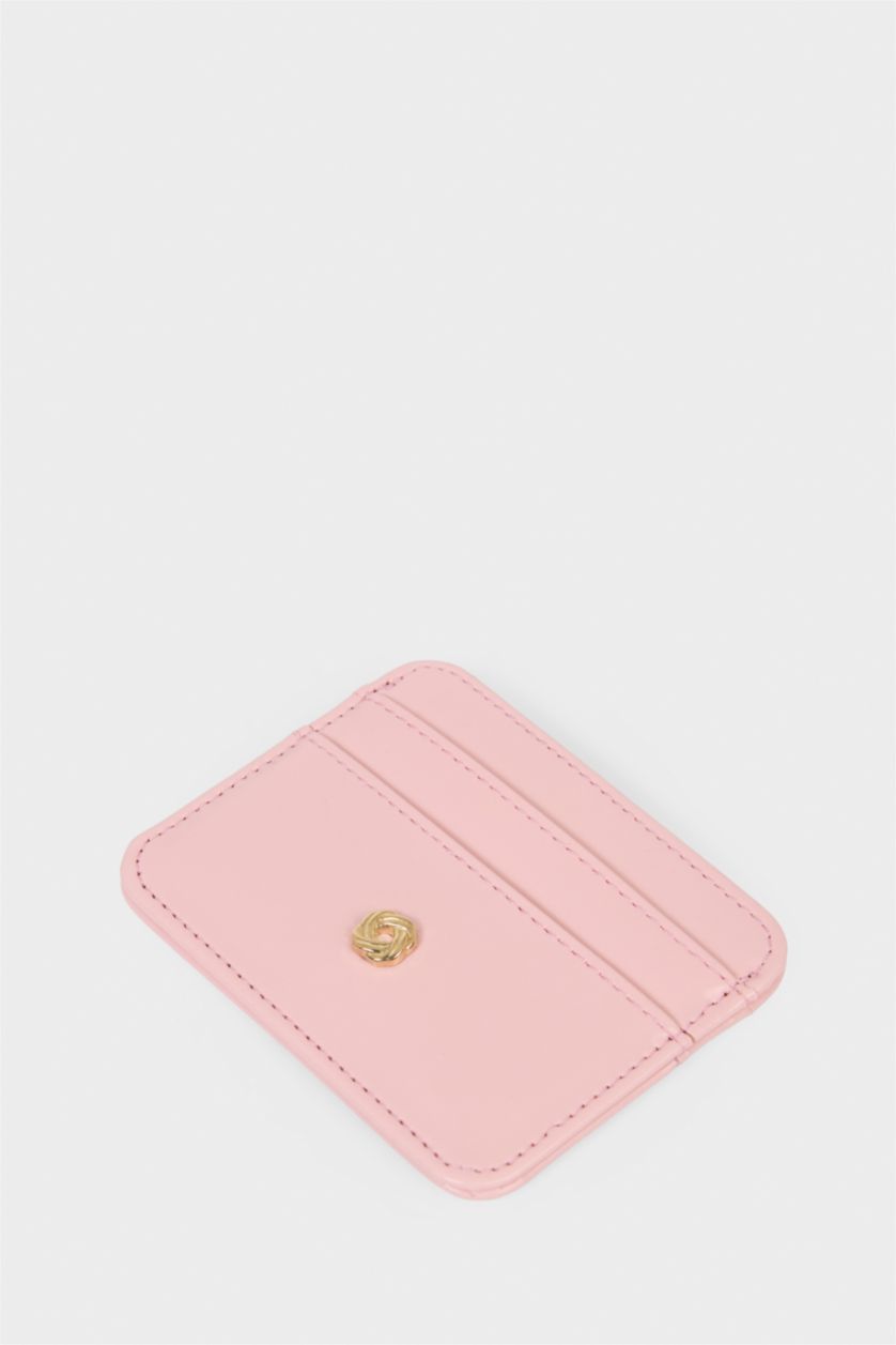Kadın Açık Pembe Kadın Suni Deri Kartlık