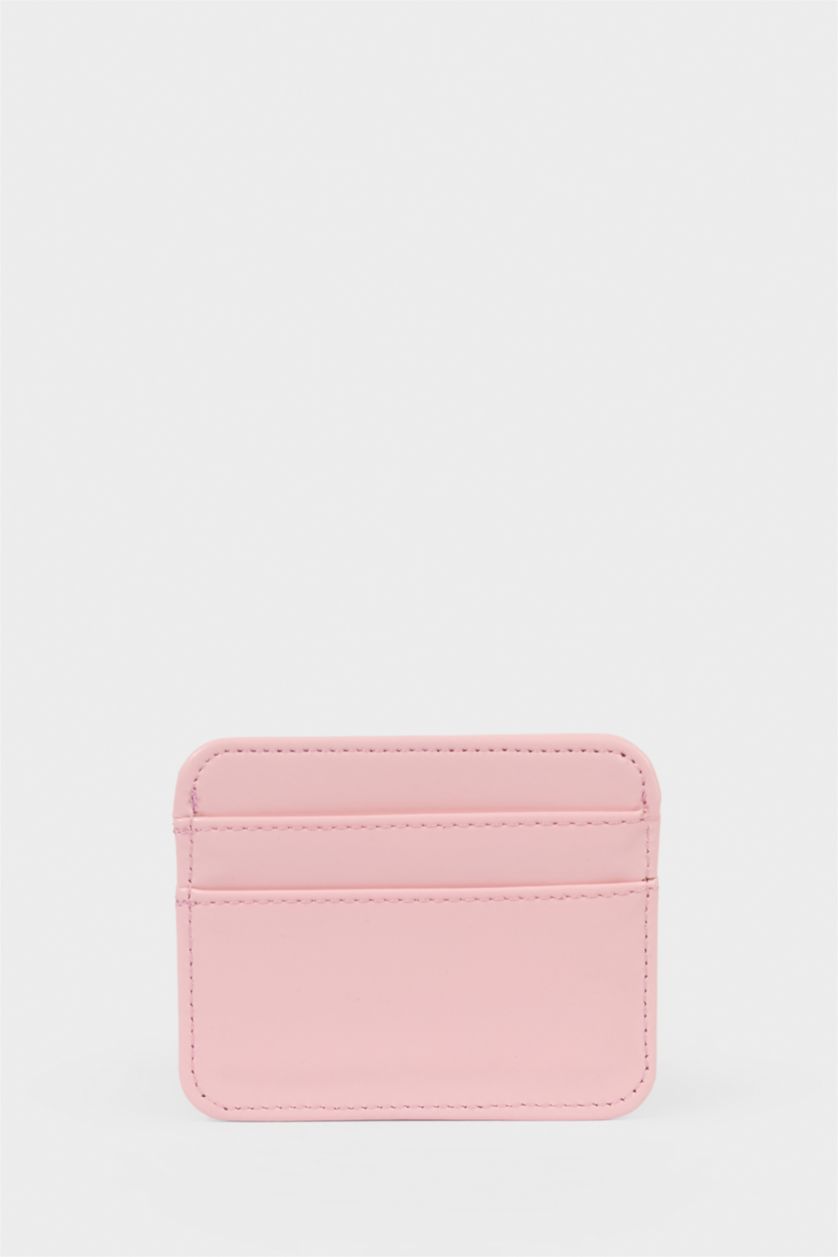 Kadın Açık Pembe Kadın Suni Deri Kartlık