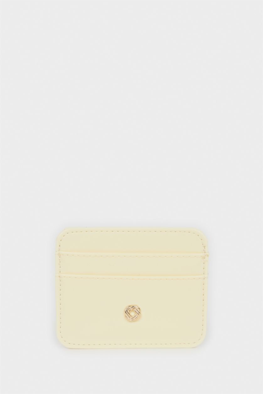 Kadın Sarı Kadın Suni Deri Kartlık