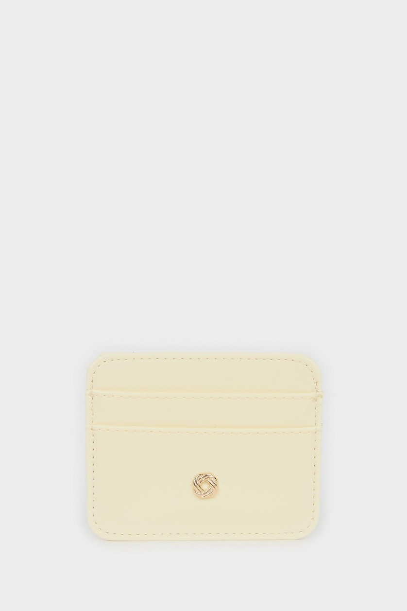 Women Yellow Woman Business Card Wallet