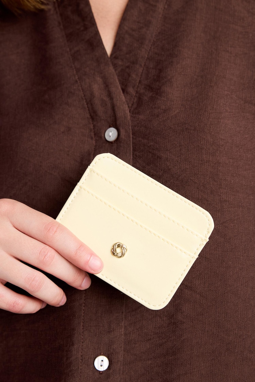 Women Yellow Woman Business Card Wallet