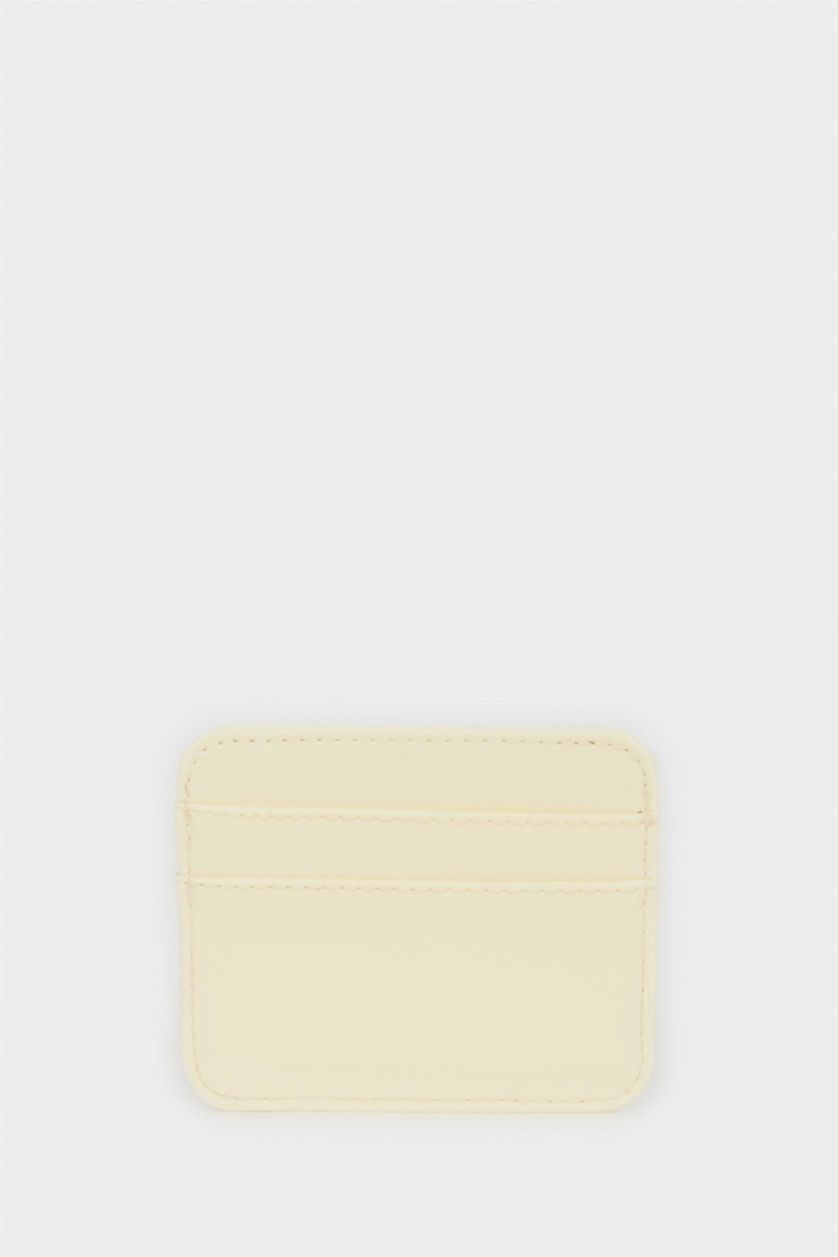 Women Yellow Woman Business Card Wallet