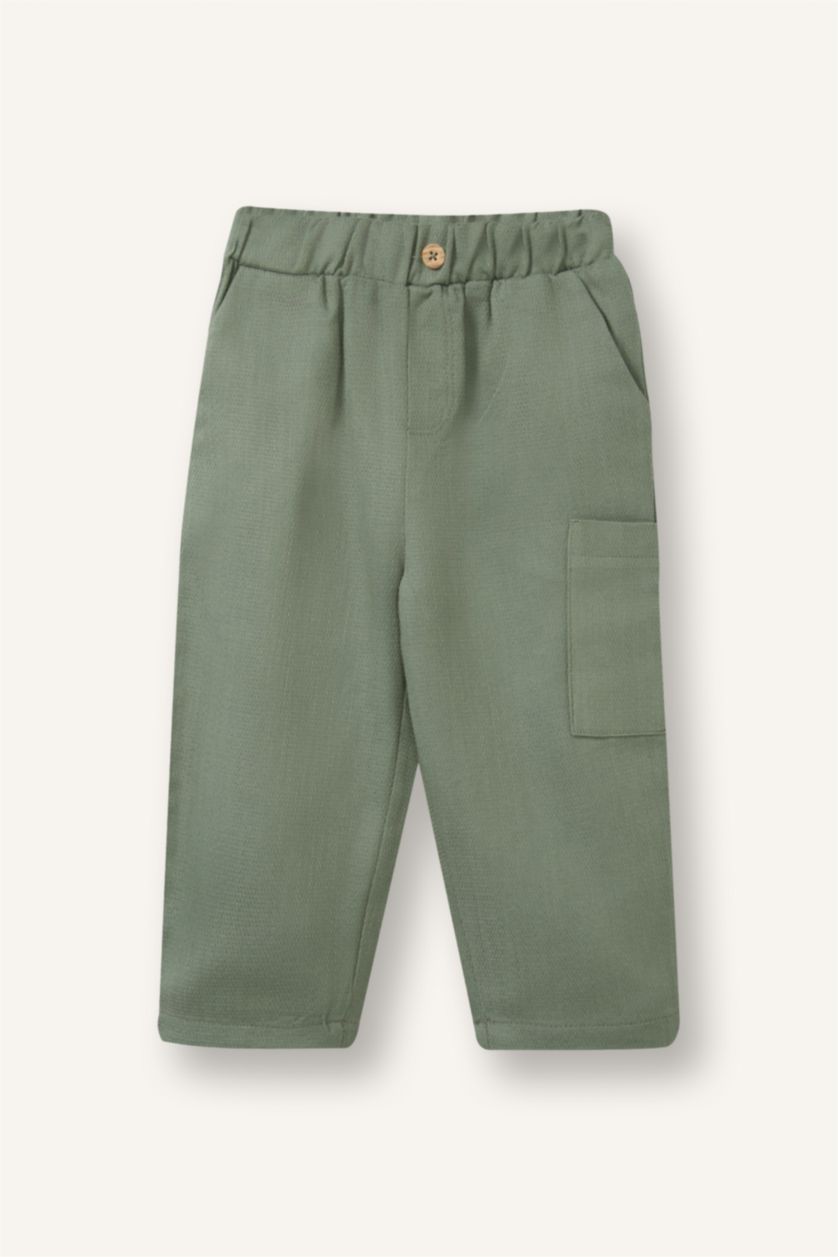 BABY BOY Ecru Baby Boy Cotton 2 Piece Set for Baby Boys