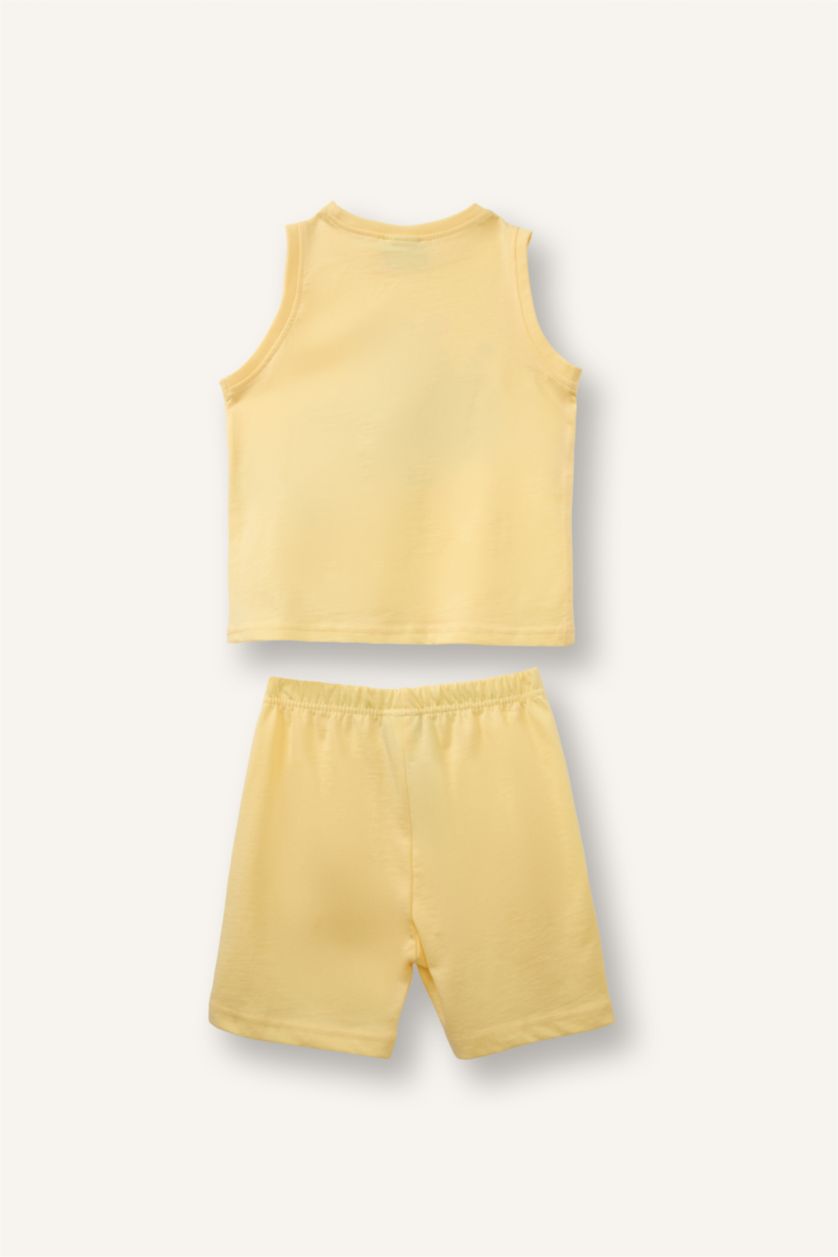 BABY BOY Light Yellow طقم قصة عادية