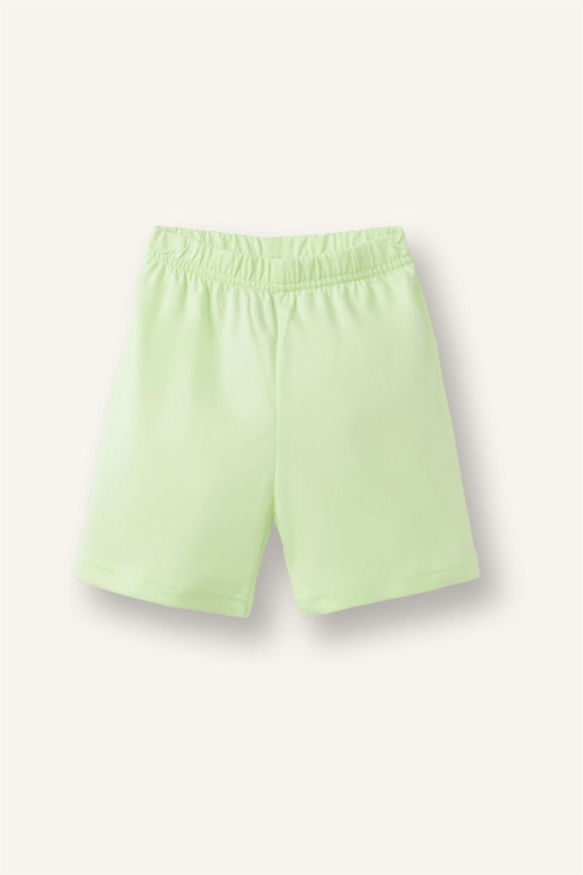 BABY BOY Light Green طقم بيبي اولادي قصة عادية بطبعة نخيل - قطعتين