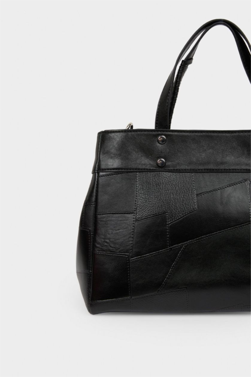 Kadın Siyah Kadın Kanvas Omuz Çantası