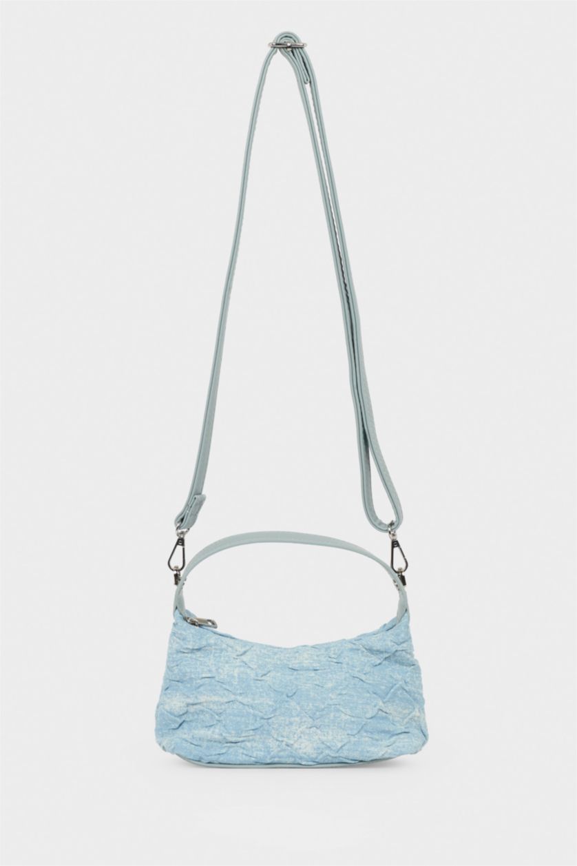 Kız Çocuk - Genç Kız Mavi Jean Omuz Çantası Kız Çocuk