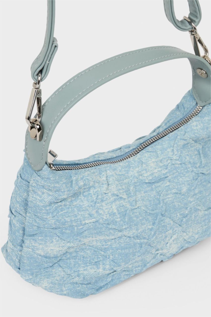 Kız Çocuk - Genç Kız Mavi Jean Omuz Çantası Kız Çocuk