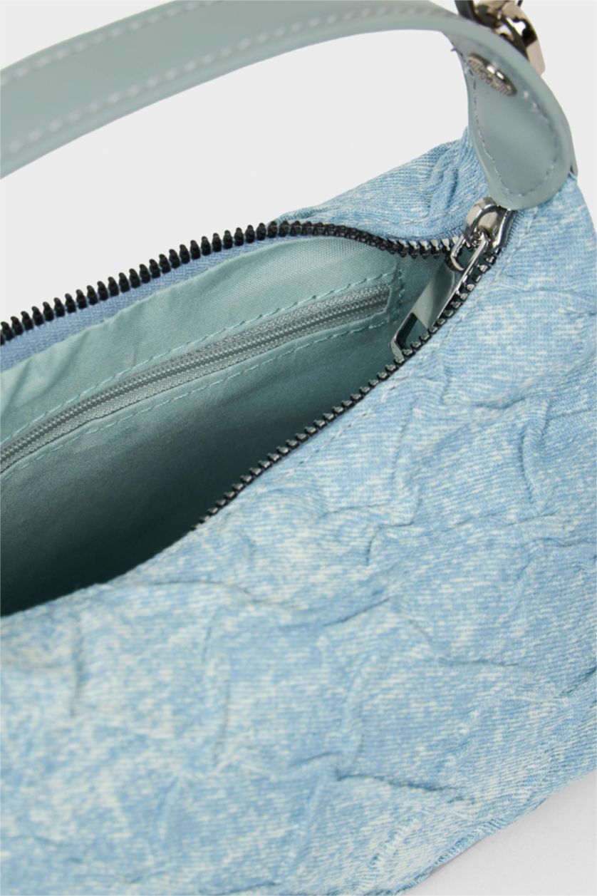 Kız Çocuk - Genç Kız Mavi Jean Omuz Çantası Kız Çocuk