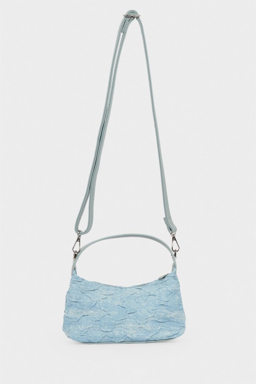 Kız Çocuk - Genç Kız Mavi Jean Omuz Çantası Kız Çocuk