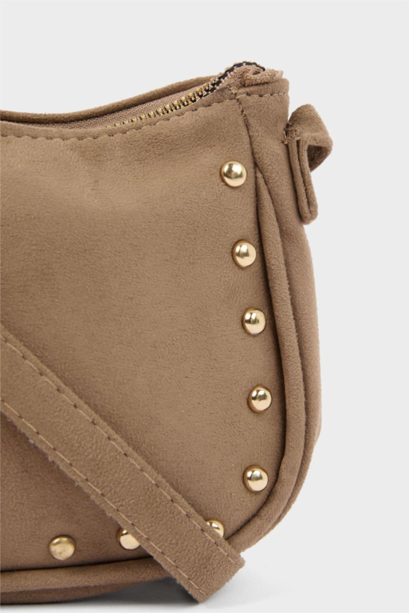 Kız Çocuk - Genç Kız Vizon Süet El Çantası Kız Çocuk