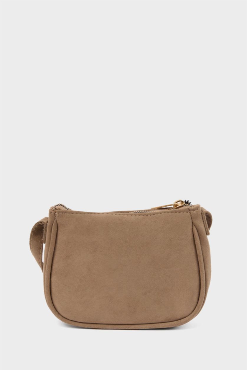 Kız Çocuk - Genç Kız Vizon Süet El Çantası Kız Çocuk