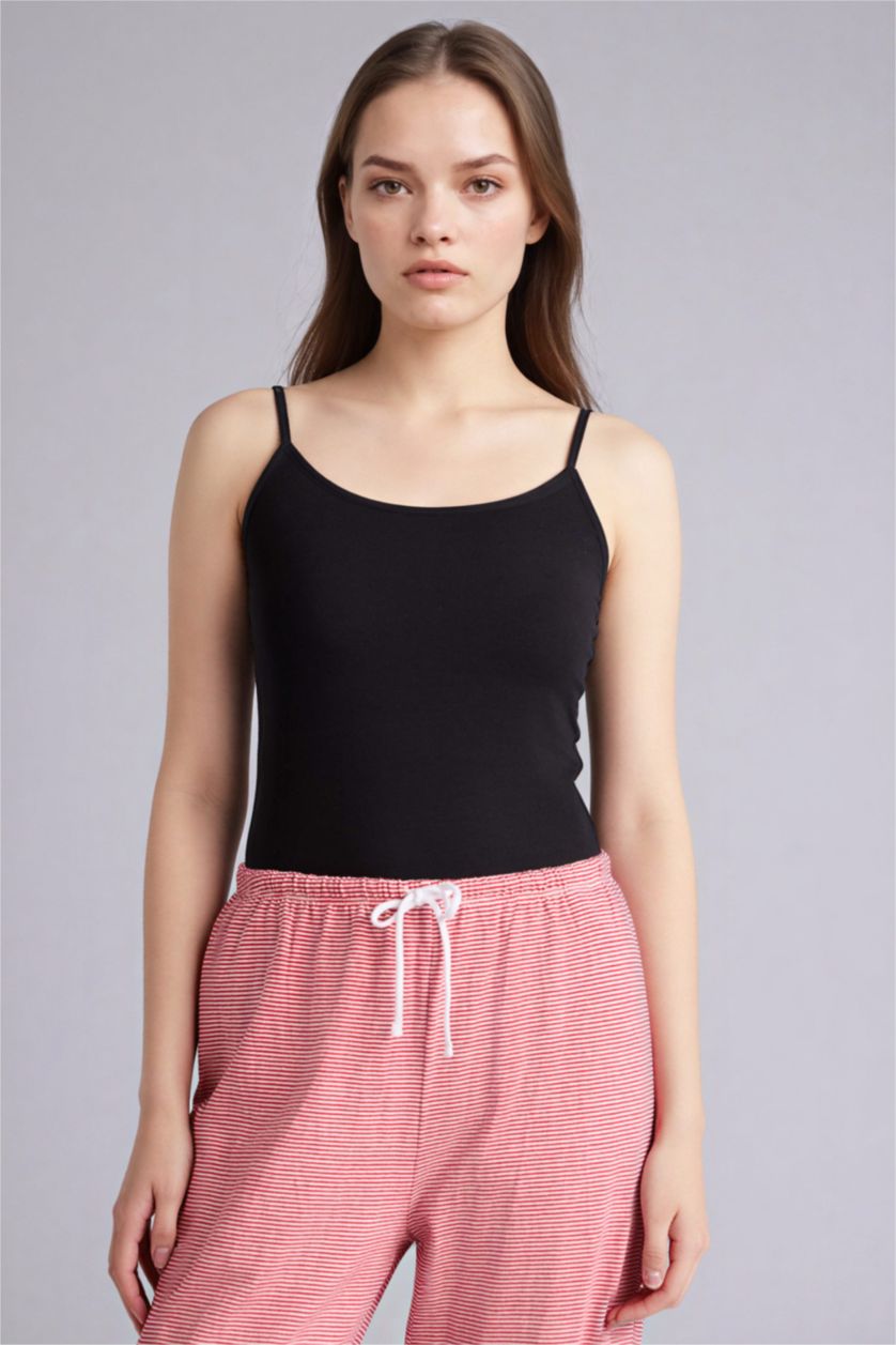 FEMME Noir Lot de 2 Débardeurs Coupe régulière