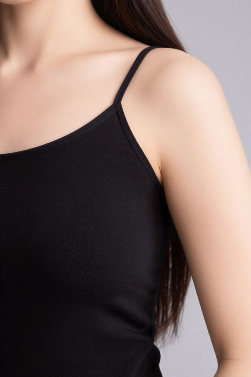 FEMME Noir Lot de 2 Débardeurs Coupe régulière