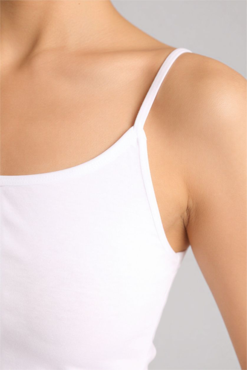 Woman Grey Melange Regular Fit 2 piece Tank Top