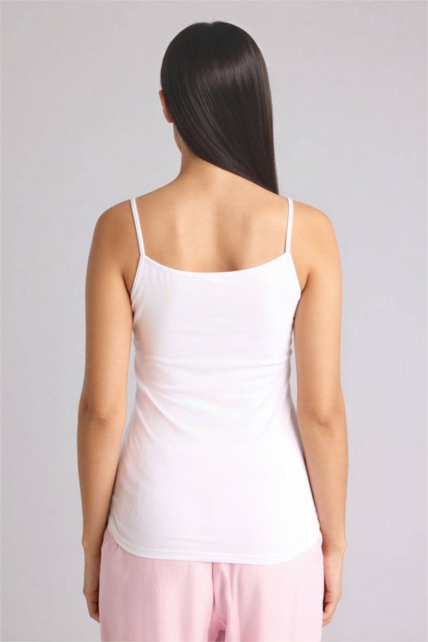 Woman Grey Melange Regular Fit 2 piece Tank Top