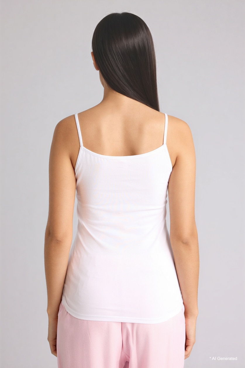 WOMAN Grey Melange Regular Fit 2 piece Tank Top