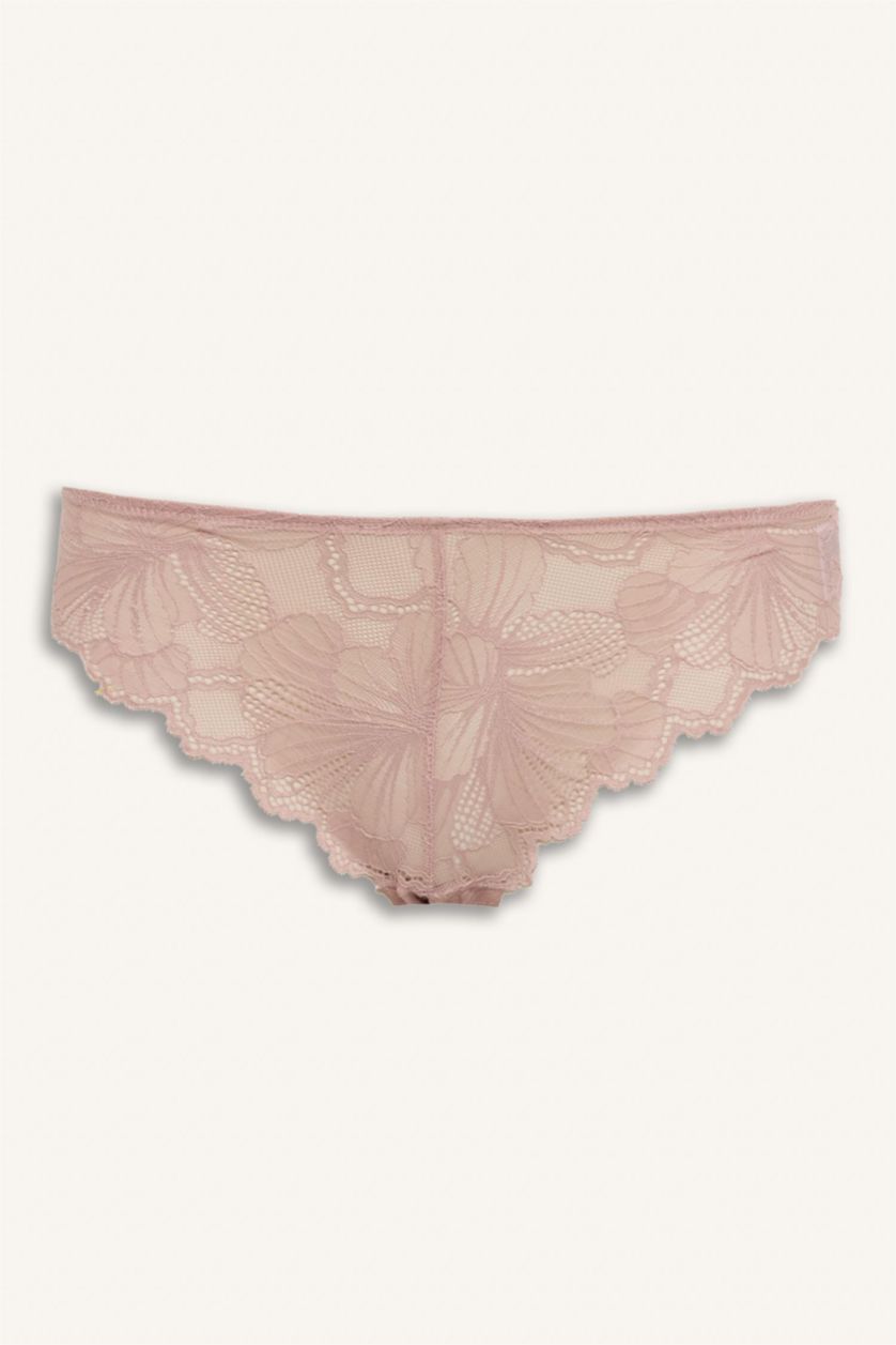 WOMAN Black Lace 3 Piece Panties Set