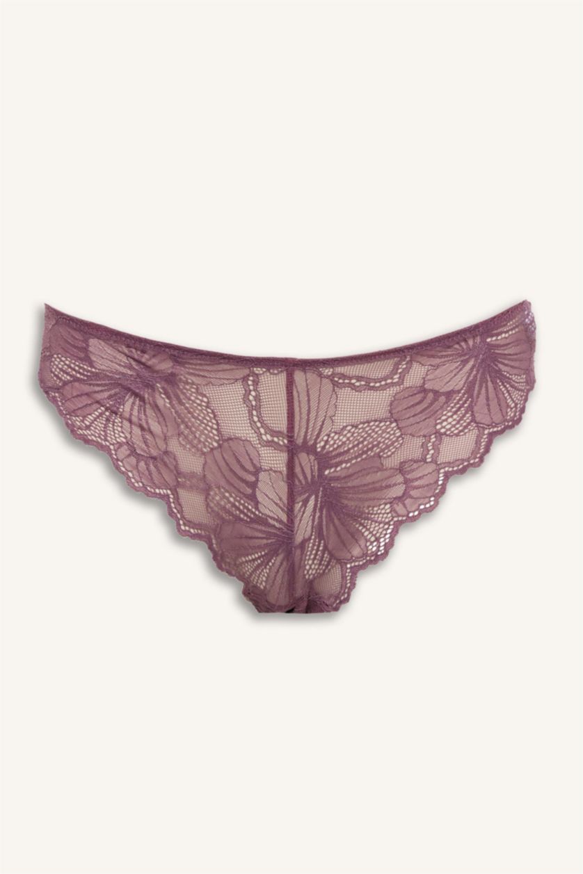 WOMAN Black Lace 3 Piece Panties Set