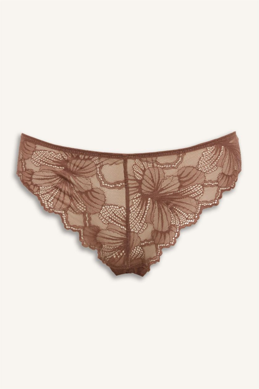 Женщины Коричневый Упаковка трусов с кружевом для женщин 3 шт. Fall in Love