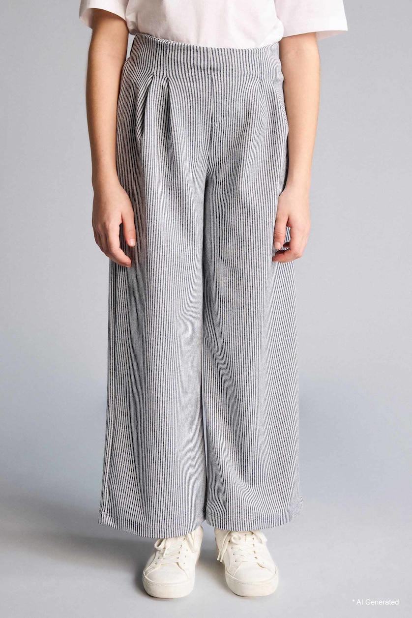 Girls & Teens NAVY Girl Wide Leg Trousers