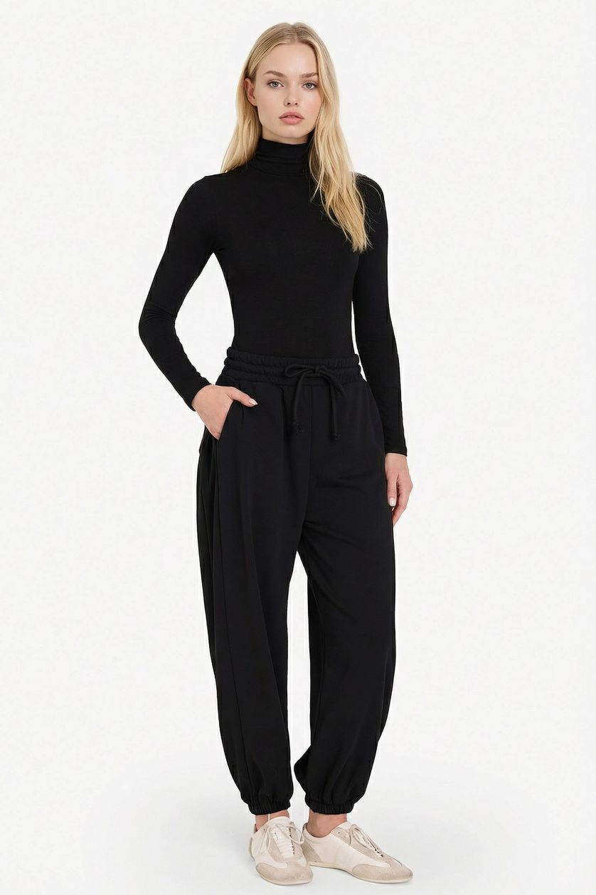 نساء أسود بنطرون باريل فيت