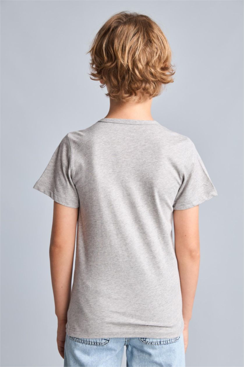 Young Boys - Teen Boys Grey Melange Boy 2 piece Regular Fit Tank Top