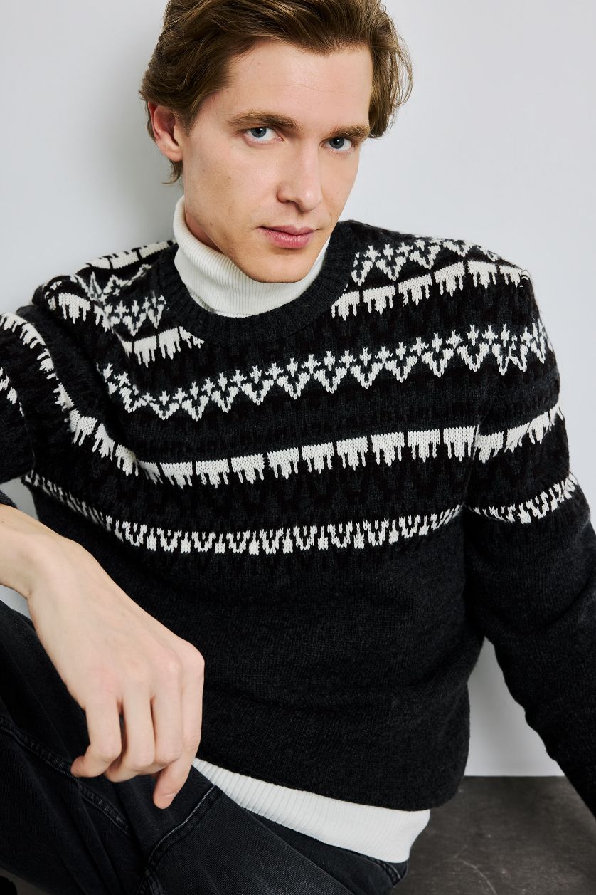 MAN Anthracite Standard Fit Knitwear Pullover