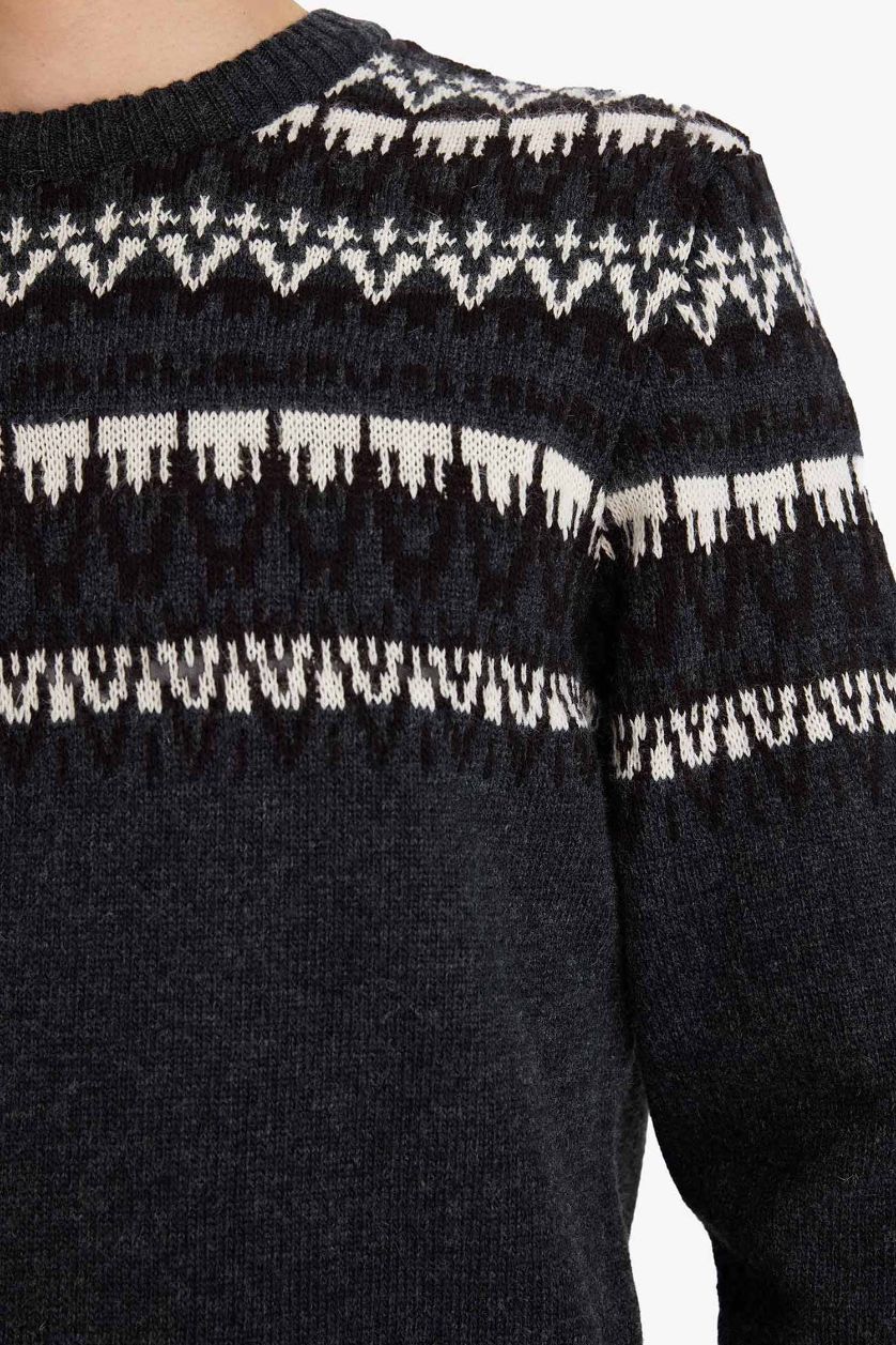 MAN Anthracite Standard Fit Knitwear Pullover