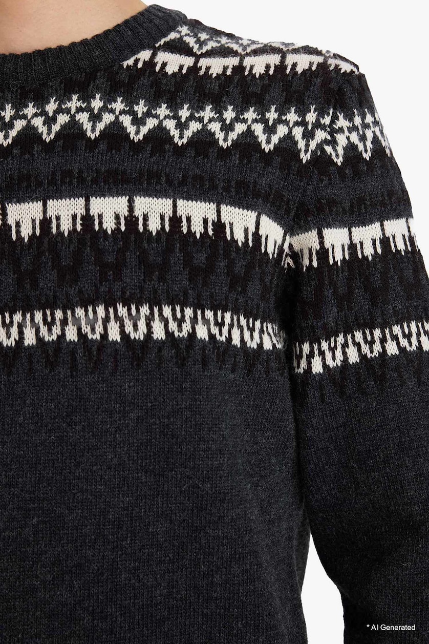 MAN Anthracite Standard Fit Knitwear Pullover