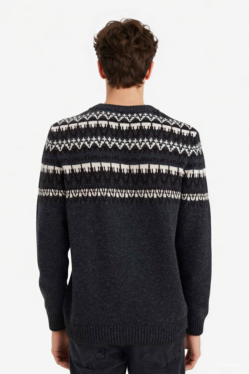 MAN Anthracite Standard Fit Knitwear Pullover