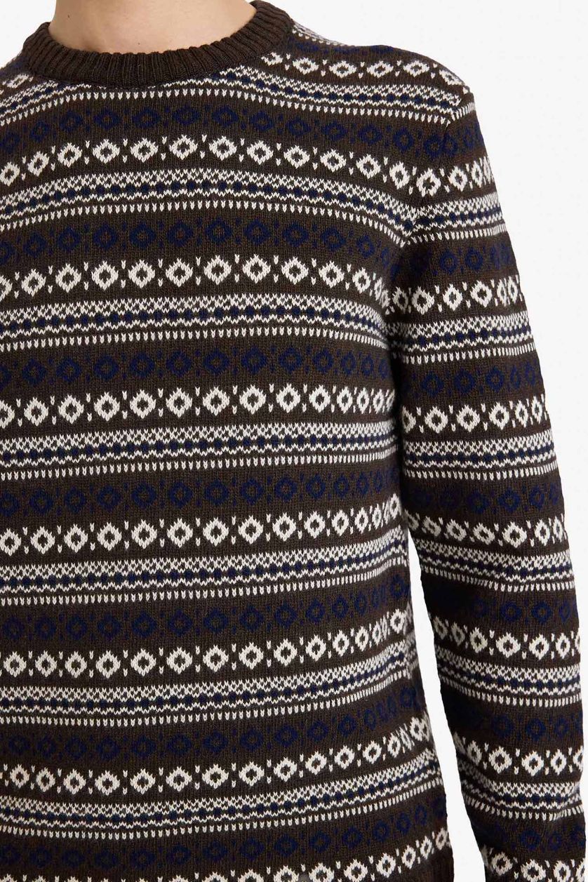 MAN Brown Standard Fit Knitwear Pullover