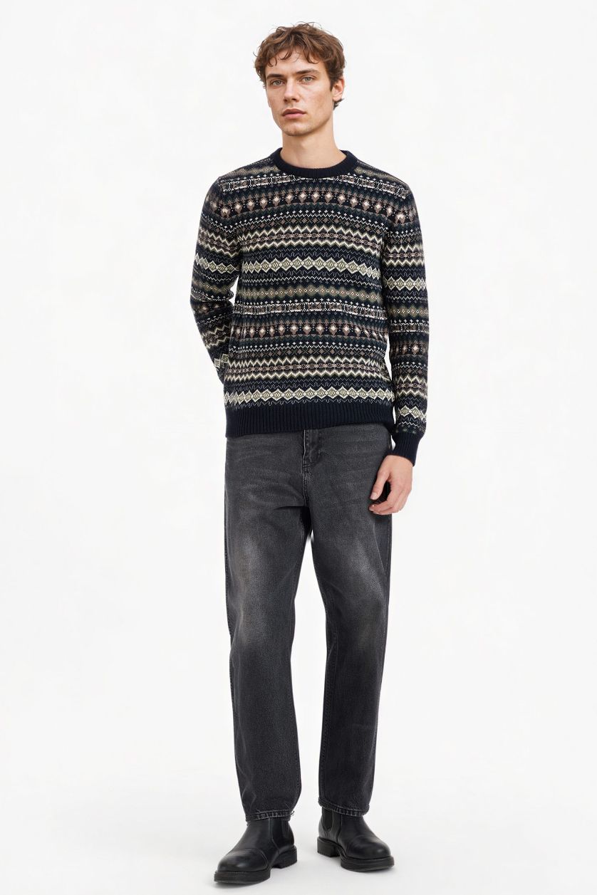 MAN NAVY Standard Fit Knitwear Pullover