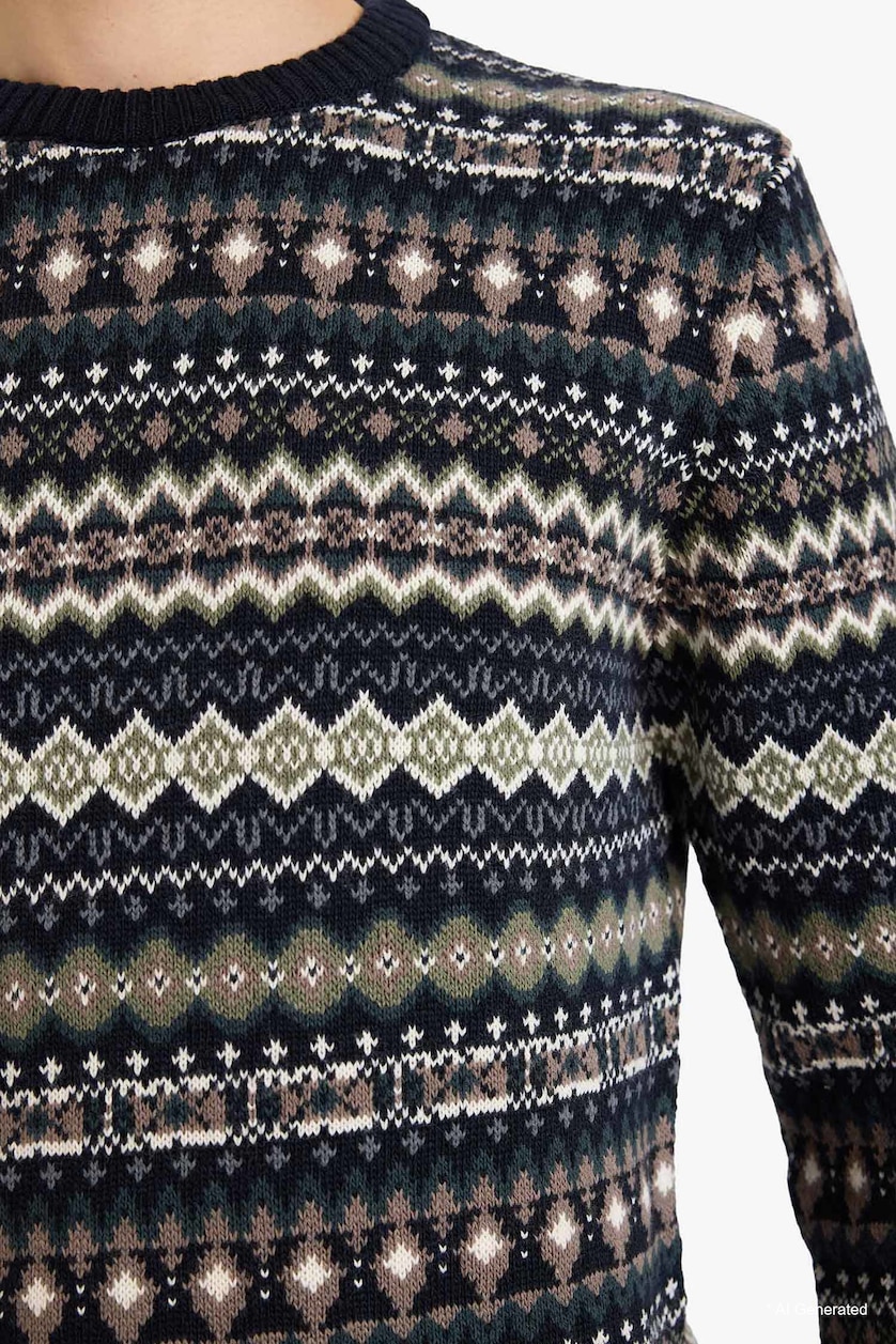 MAN NAVY Standard Fit Knitwear Pullover