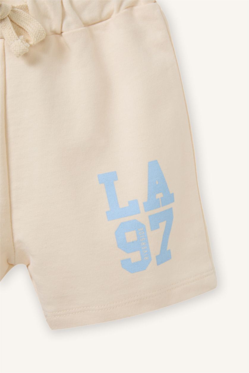 Erkek Bebek Açık Taş Baskılı Şort Erkek Bebek