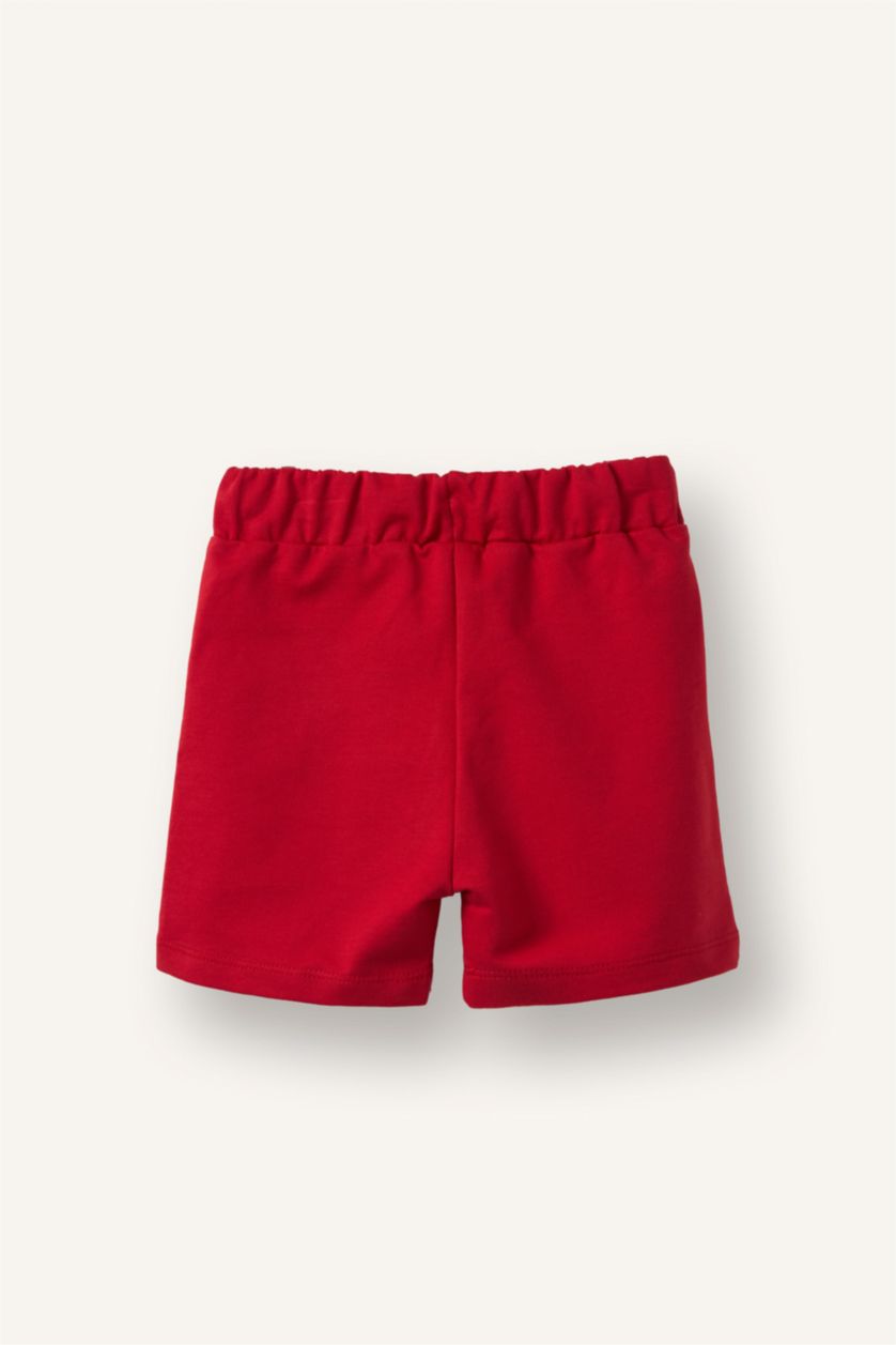 Erkek Bebek Kırmızı Baskılı Sweatshirt Erkek Bebek