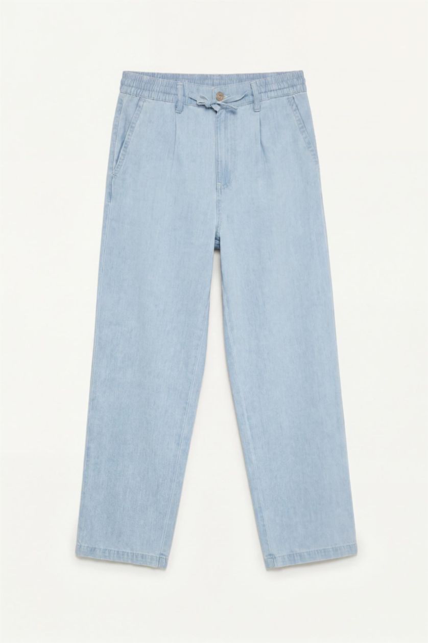 HOMME BLEU Clair Jean à jambes larges