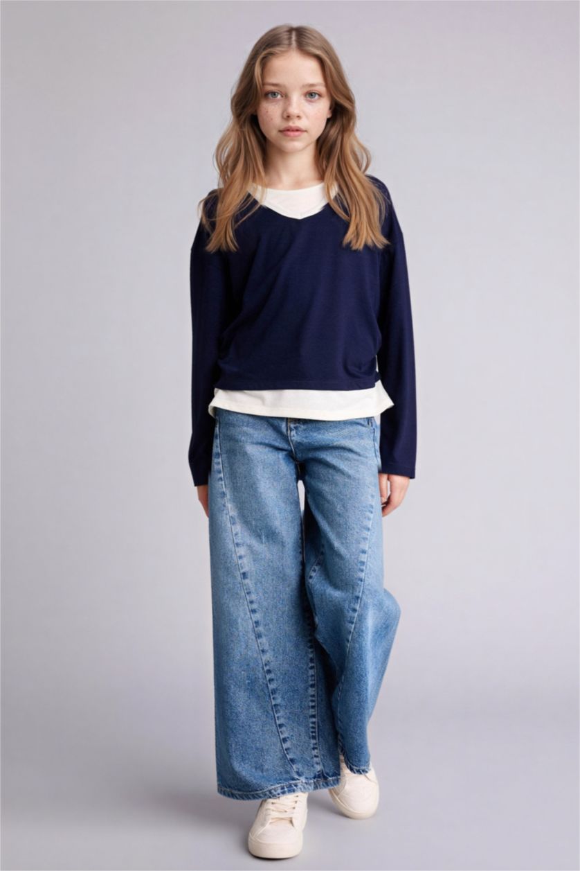 Girls & Teens NAVY Long Sleeve T-Shirt