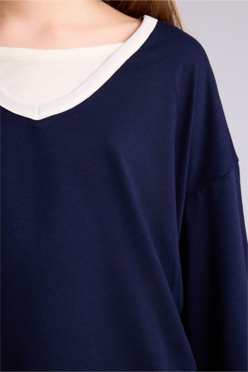 Girls & Teens NAVY Long Sleeve T-Shirt