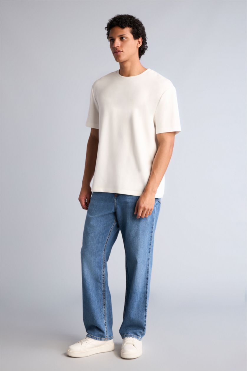 رجالي أزرق بنطلون باجي فيت