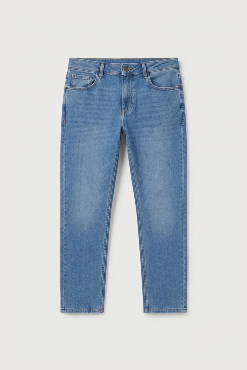 MAN Light Blue Pedro Slim Fit Trousers