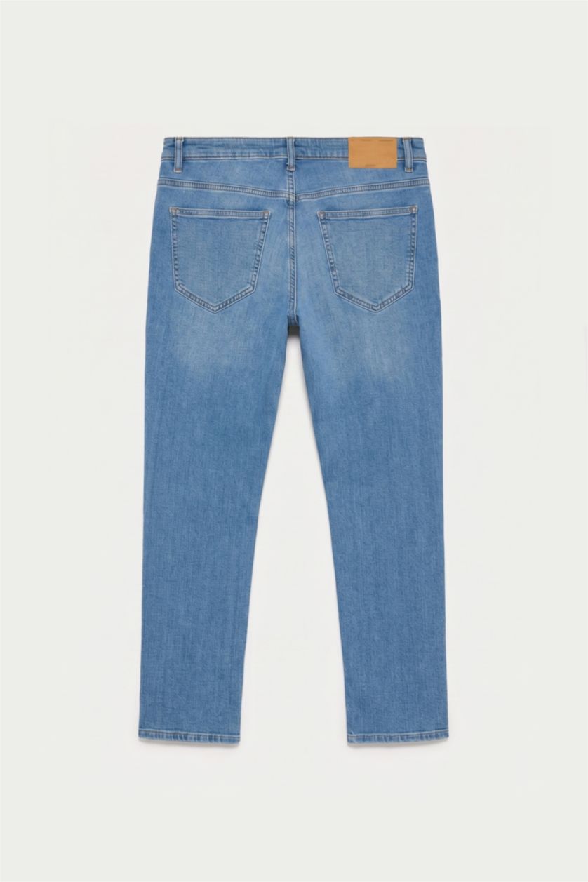 MAN Light Blue Pedro Slim Fit Trousers