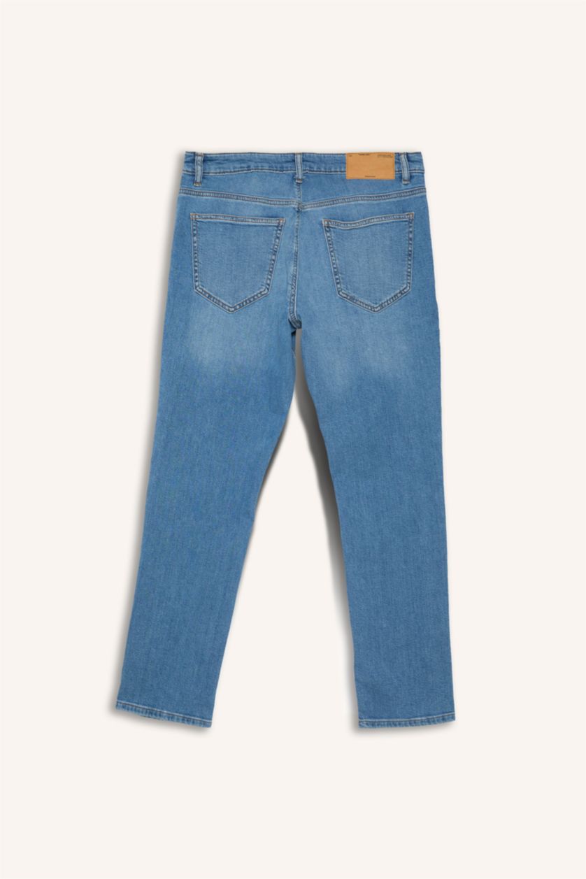 Men Light Blue Pedro Slim Fit Trousers
