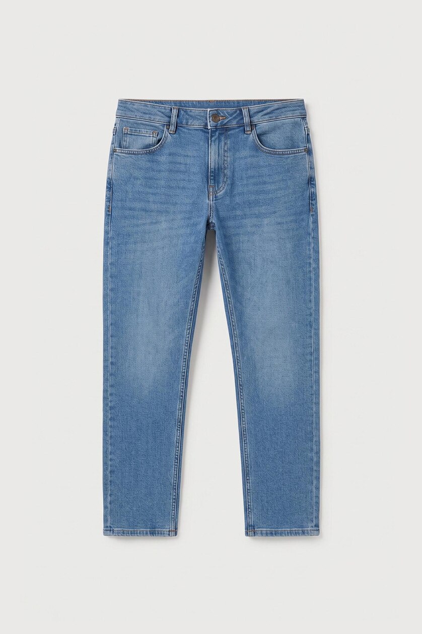 رجال أزرق فاتح Pedro Slim Fit Trousers