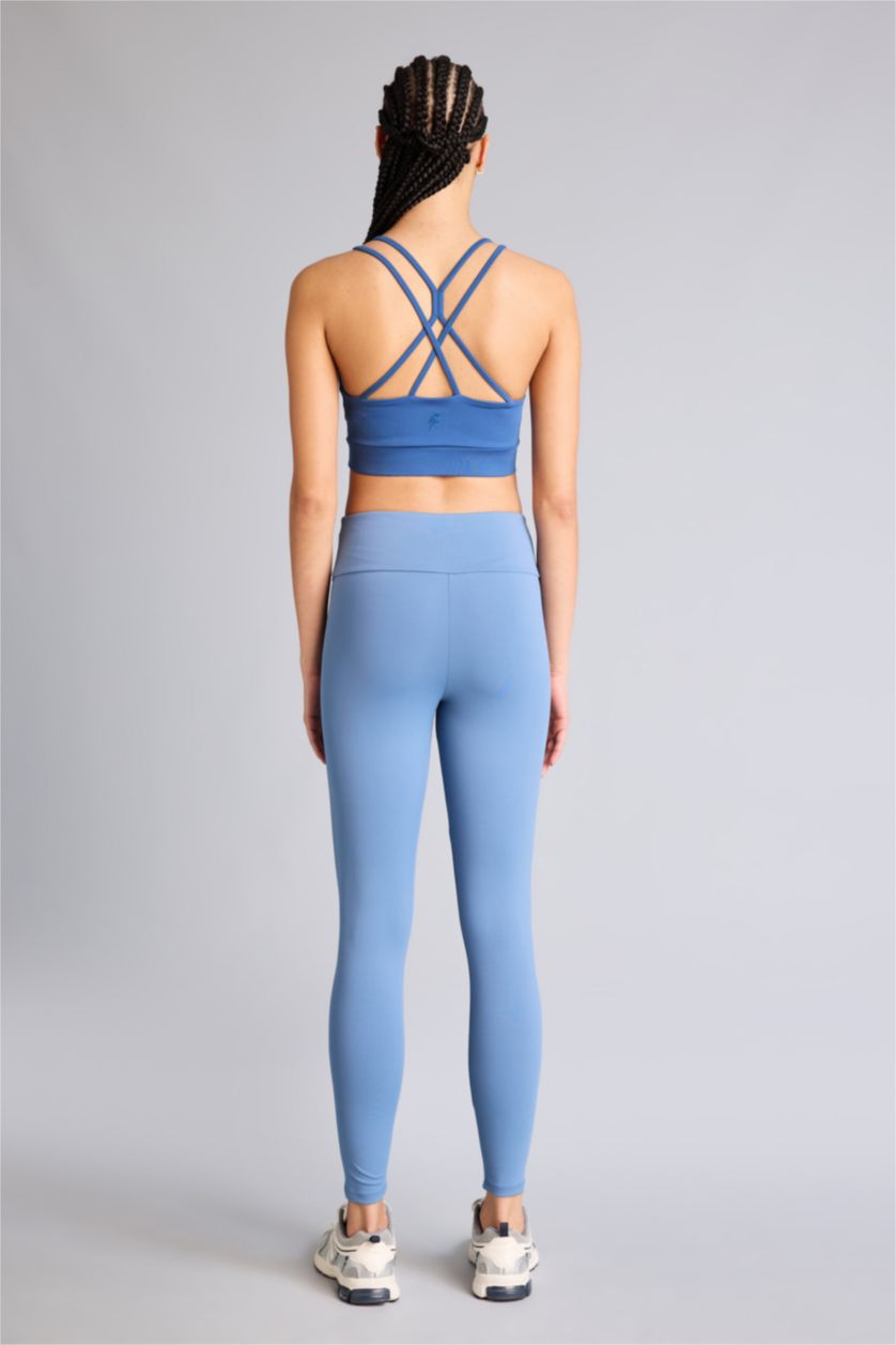 WOMAN Light Indigo High Waist Ankle Length Leggings