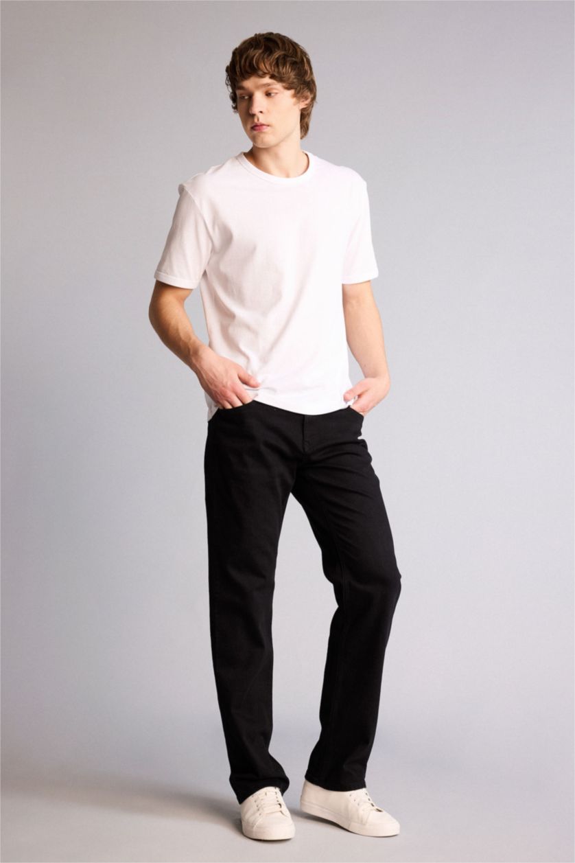 MAN Black Sergio Regular Fit Trousers