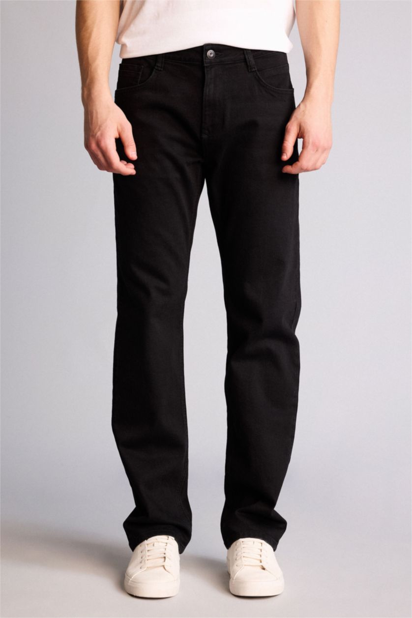MAN Black Sergio Regular Fit Trousers