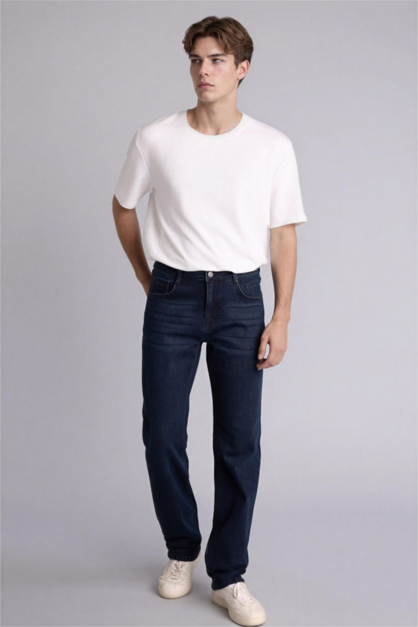 Erkek Mavi Siyah Sergio Normal Pantolon