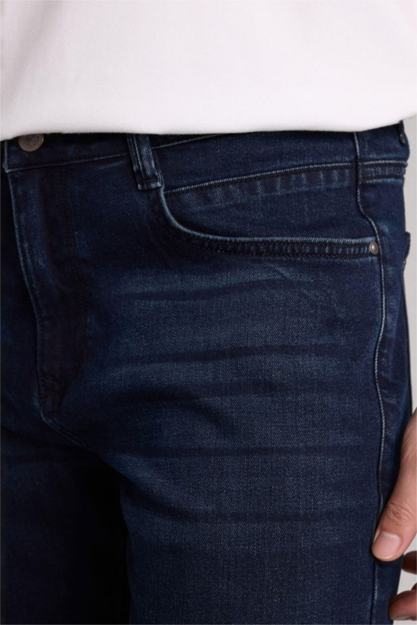 Erkek Mavi Siyah Sergio Normal Pantolon