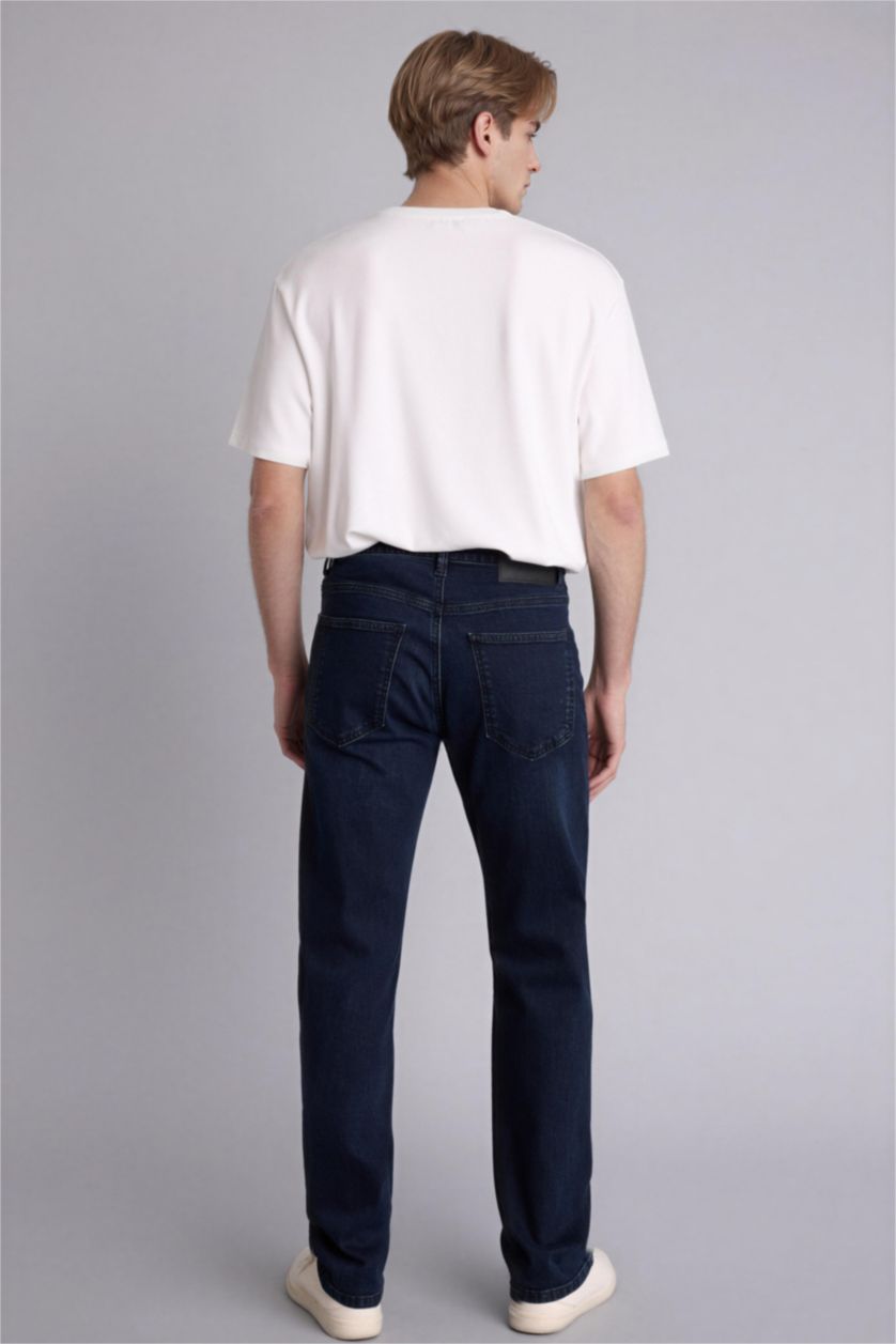 Erkek Mavi Siyah Sergio Normal Pantolon